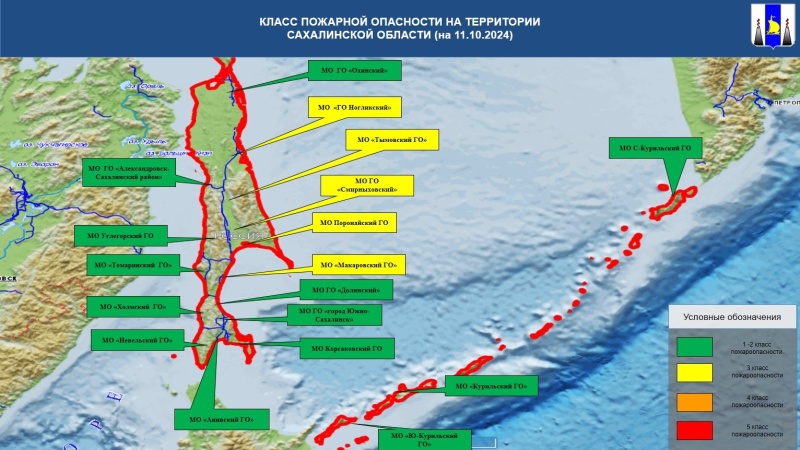 Оперативный прогноз возникновения ЧС на 11 октября 2024 года