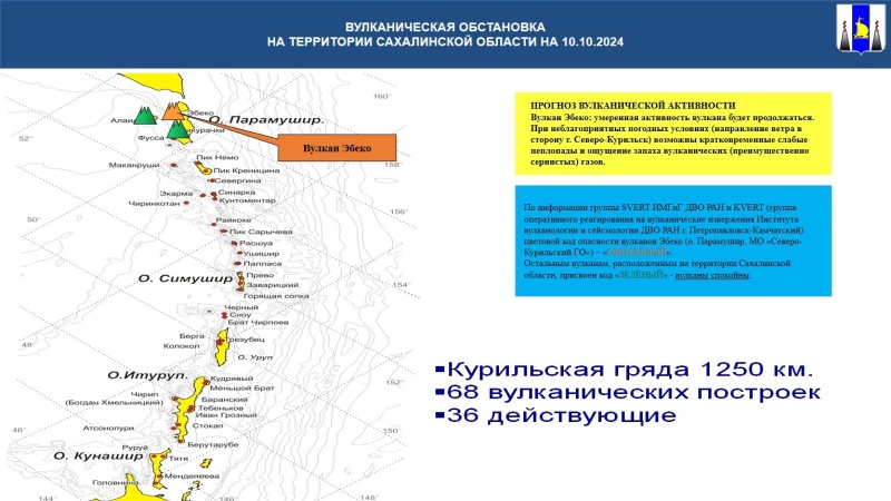 Оперативный прогноз возникновения ЧС на 11 октября 2024 года